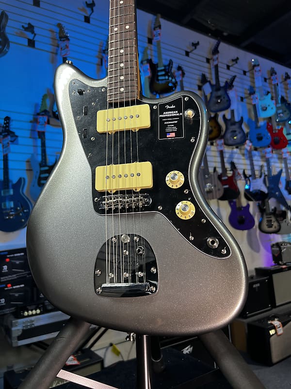 Fender American Professional II Jazzmaster Mercury Rosewood Fingerboard GET PLEK'D! 243