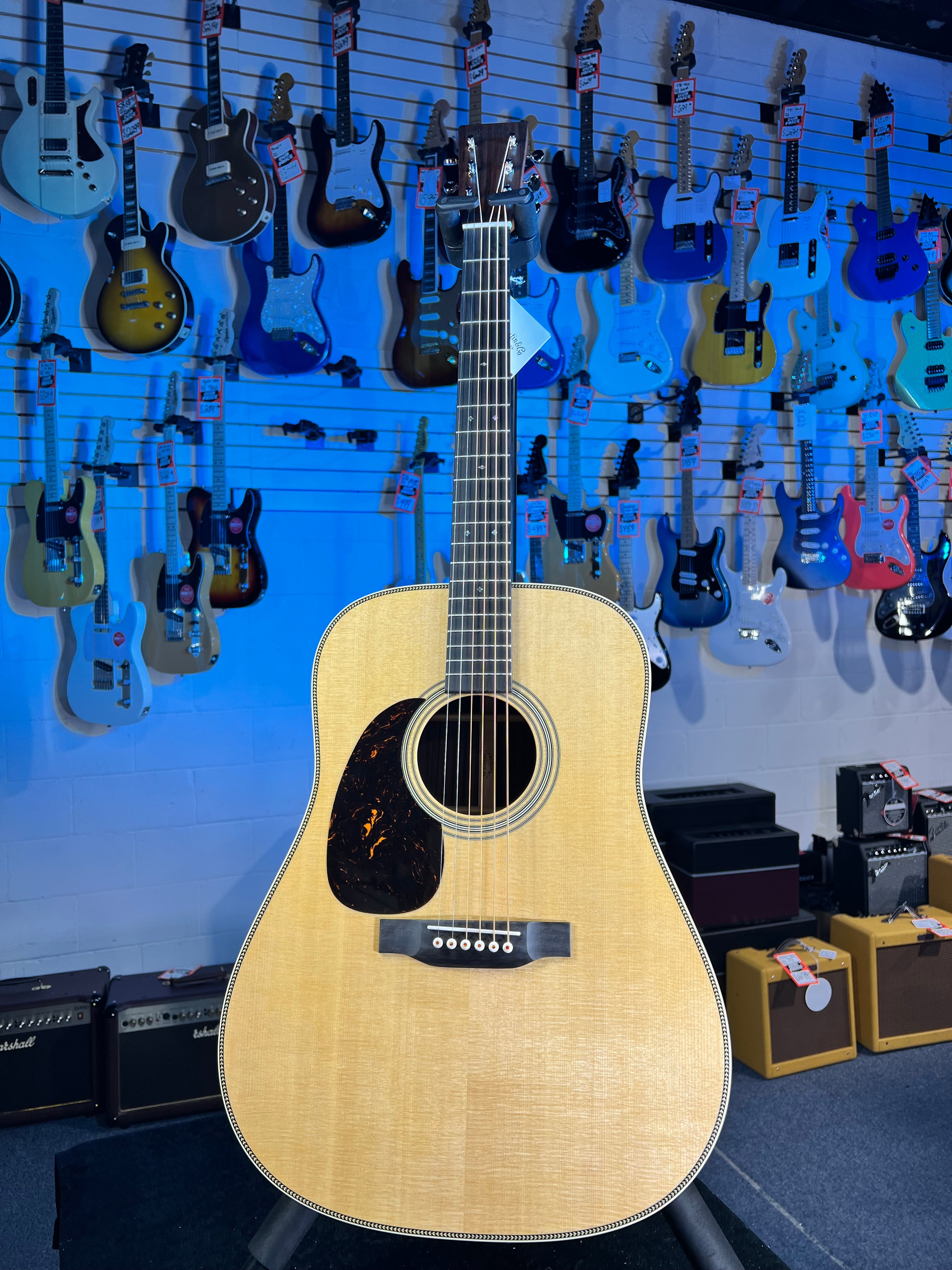 Martin HD-28L Lefty Standard Series Acoustic Guitar Natural with Aging Toner (2025) 466!