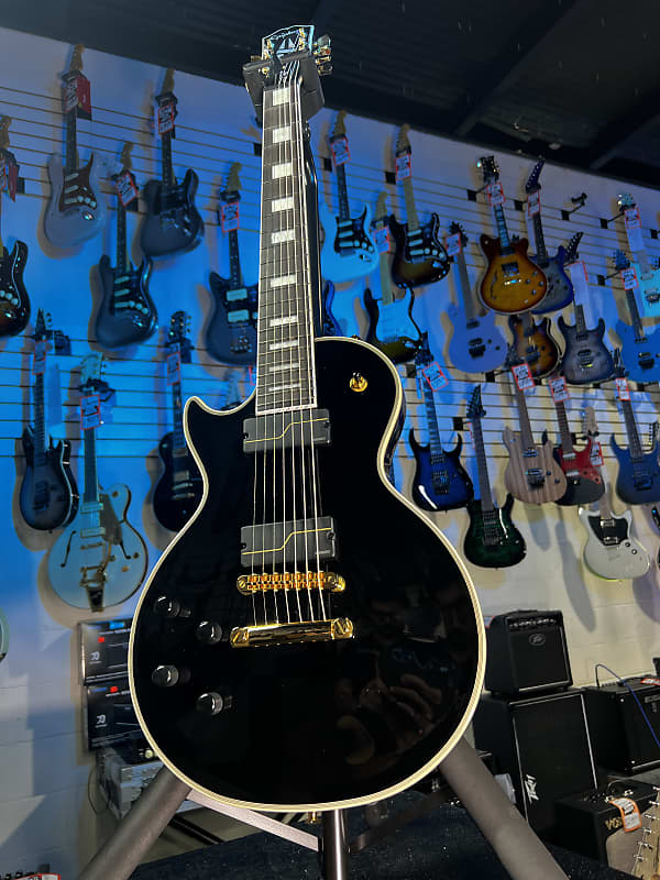 Epiphone 7-string Matt Heafy Les Paul Custom Origins Left-handed Ebony GET PLEK'D! 671