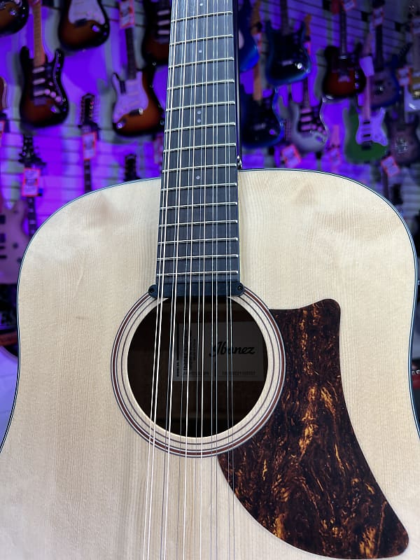 Ibanez AAD1012EOPN Advanced 12 string Acoustic-electric Guitar - Open Pore Natural Auth Deal Free Ship! 707 GET PLEK’D!