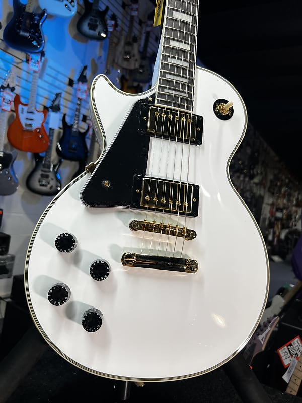 Epiphone Les Paul Custom Left-handed Electric Guitar - Alpine White GET PLEK'D! 769