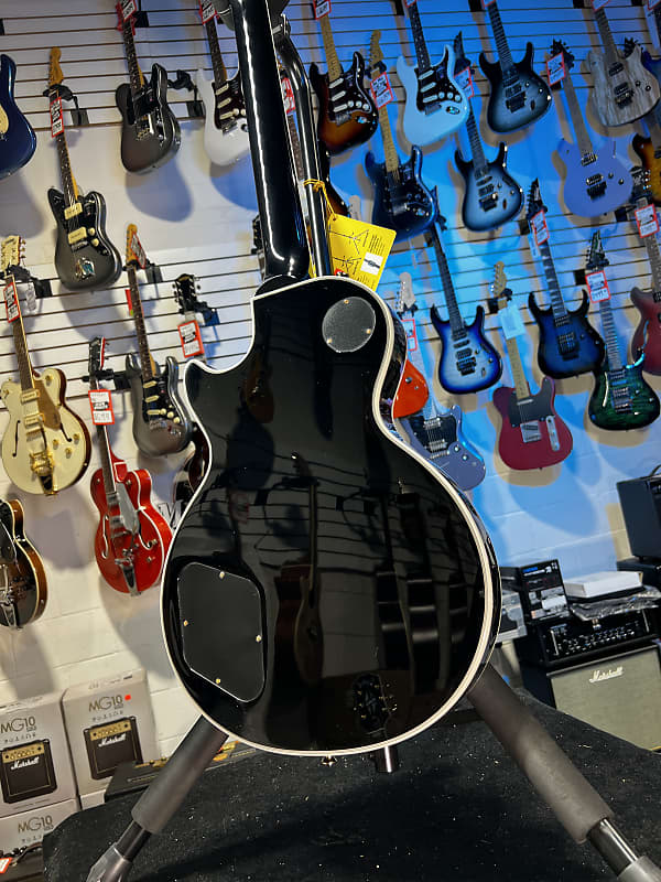 Epiphone Les Paul Custom Electric Guitar - Ebony Auth Dealer! 594 GET PLEK’D!