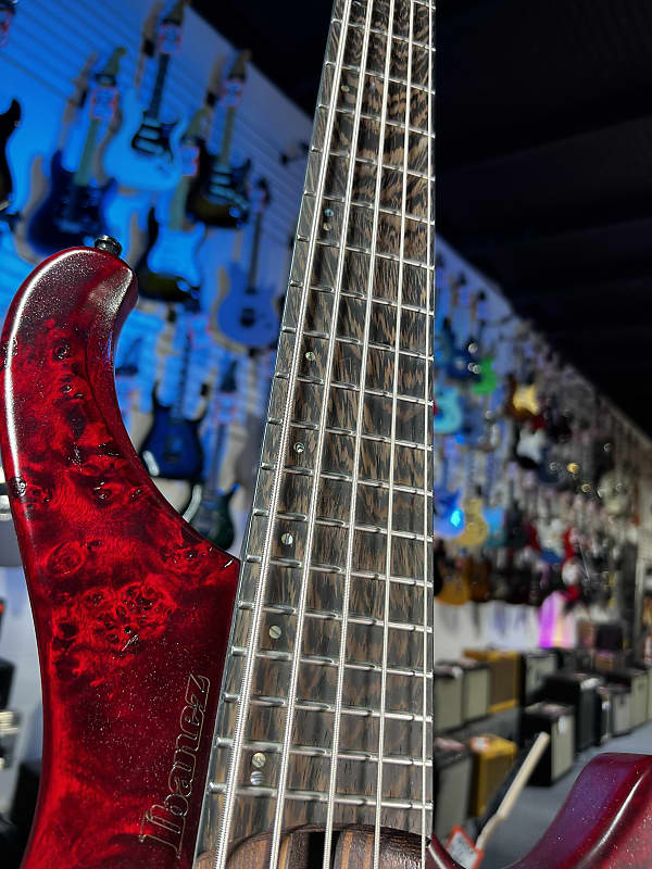 Ibanez EHB Ergonomic Headless 5-string Bass Guitar - Stained Wine Red Low Gloss GET PLEK'D! 691
