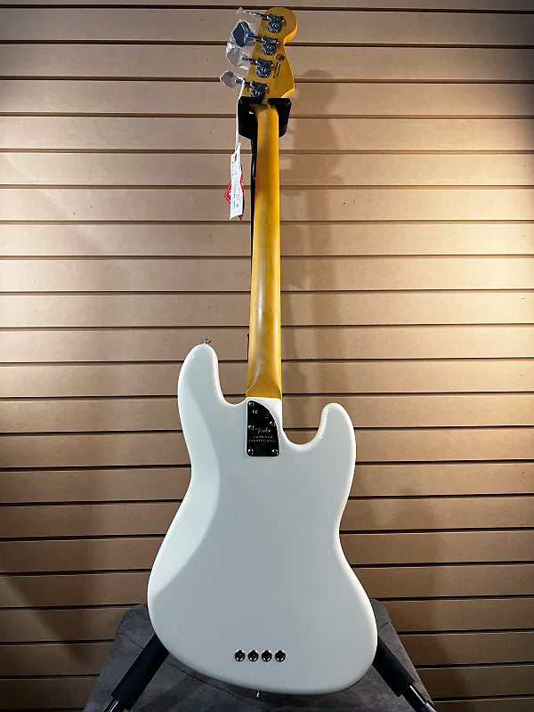 American Professional II Jazz Bass Left-Handed - Olympic White #450 GET PLEK'D!