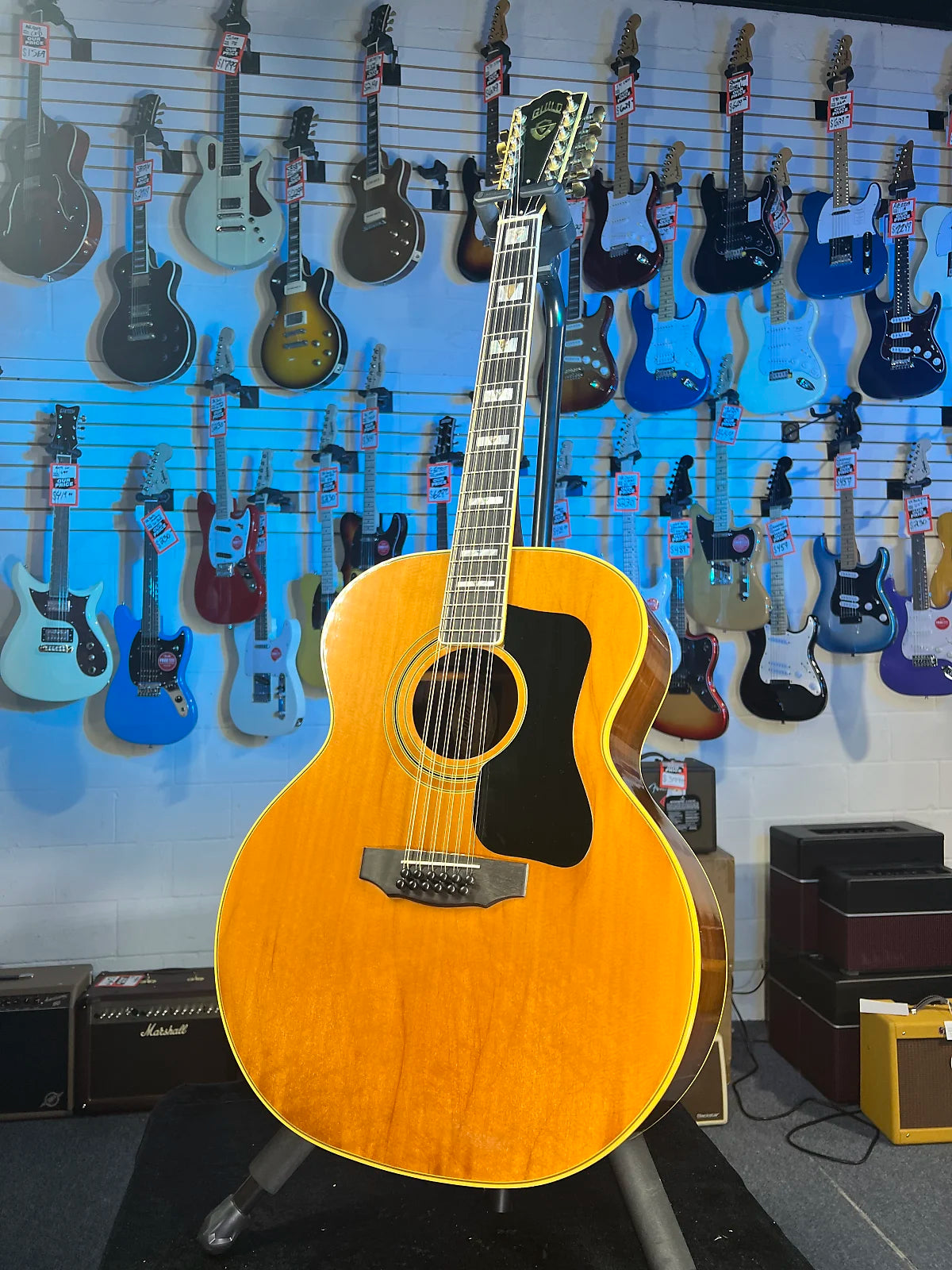 USED Guild F512NT 12-String, Rosewood - Natural with Case, Late 70s-1980