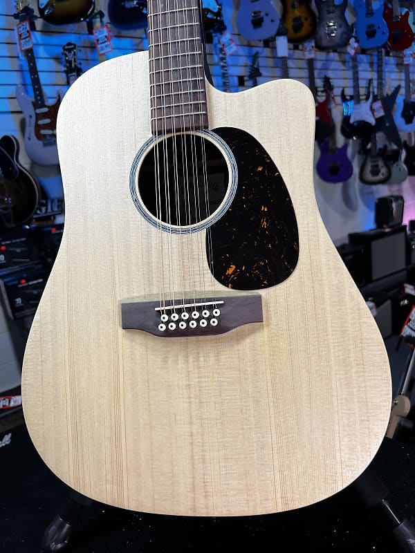 Martin DC-X2E 12-string Acoustic-electric Guitar - Brazilian Rosewood Pattern 057 Get Plekd!