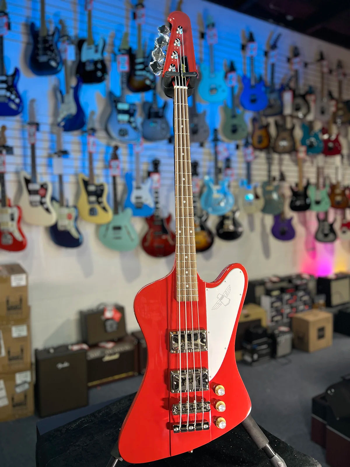 Epiphone Thunderbird '64 Bass Guitar 2025 - Ember Red, with Epi Gig Bag, 756