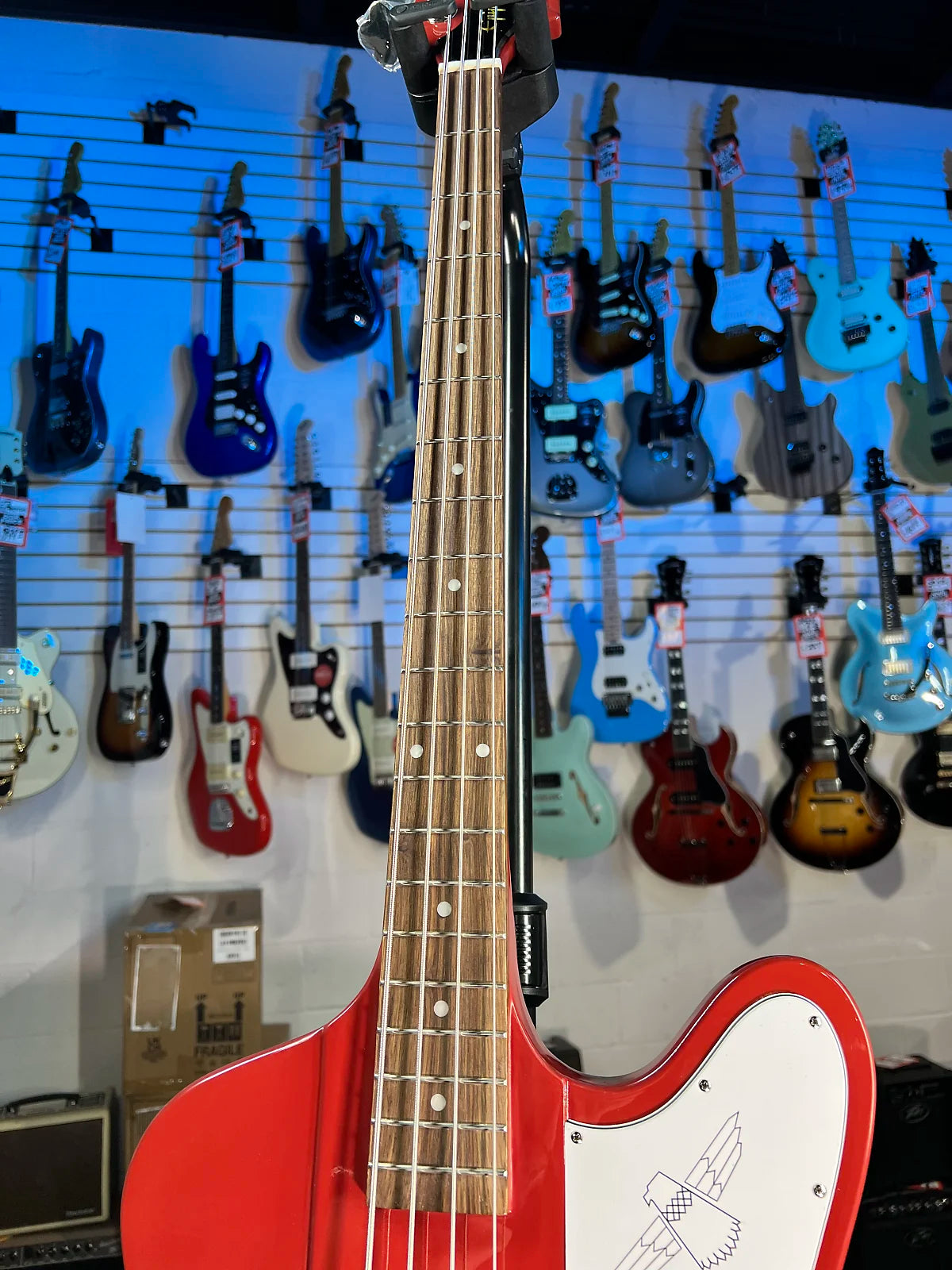 Epiphone Thunderbird '64 Bass Guitar 2025 - Ember Red, with Epi Gig Bag, 756