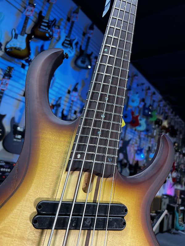 Ibanez BTB Bass Workshop Multi-scale 5-string Electric Bass Natural Browned Burst Flat GET PLEK'D! 576