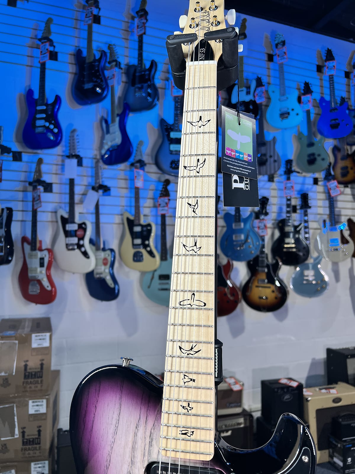 PRS NF 53 Electric Guitar Custom Color - Mulberry w/ PRS Soft Case, Signature Dealer, Get Plekd 074