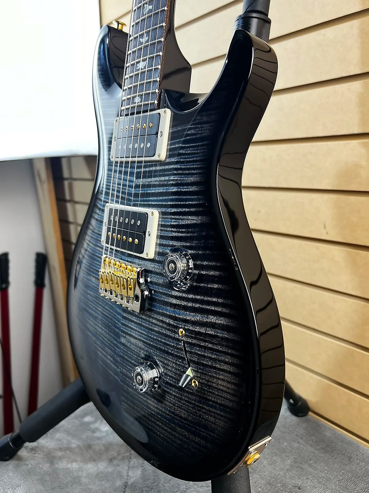 Custom 24 Electric Guitar 10 Top - Faded Whale Blue Smokewrap Burst #064 GET PLEK'D!