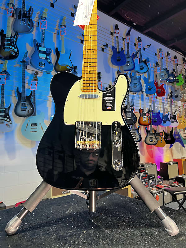Fender American Professional II Telecaster - Black with Maple Fingerboard Auth Deal Free Ship! 399 GET PLEK’D!