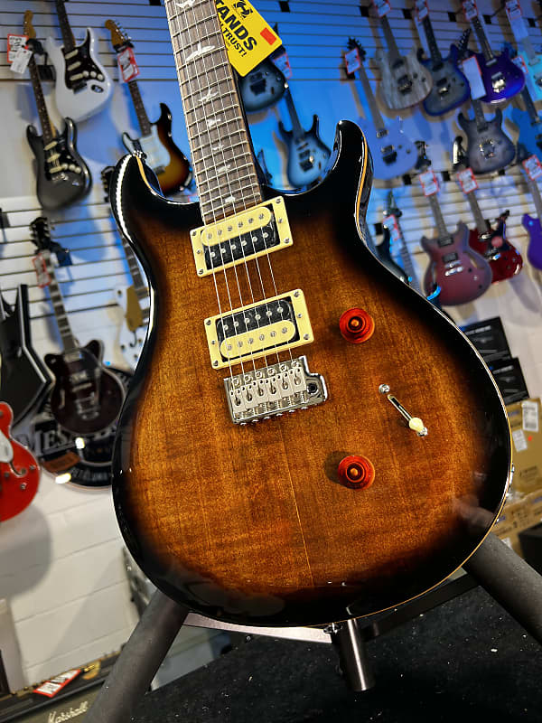 PRS SE Custom 24 Electric Guitar - Black Gold Sunburst Authorized Deal! 278 GET PLEK’D!