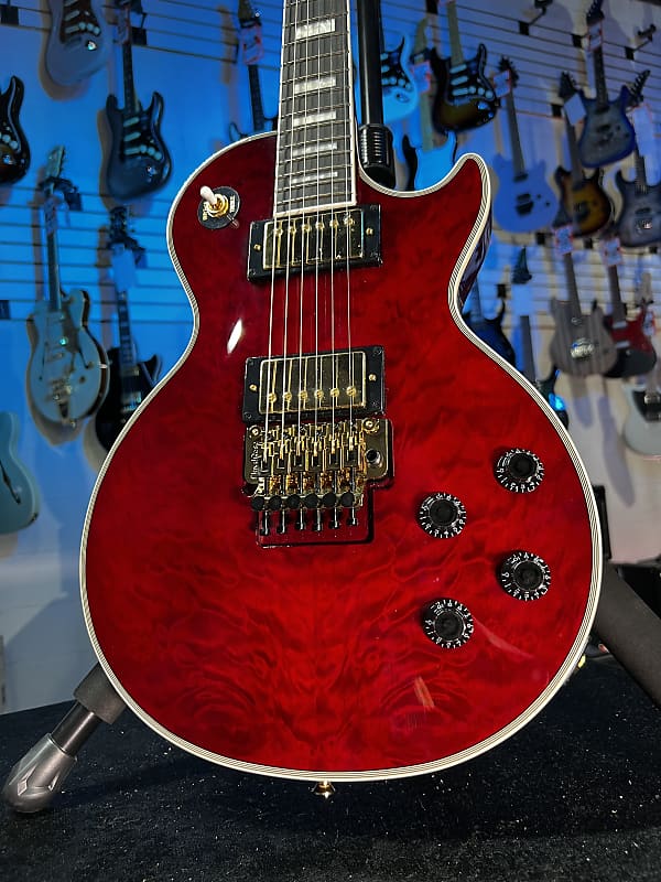 Epiphone Alex Lifeson Les Paul Custom Axcess Electric Guitar - Ruby GET PLEK'D! 440