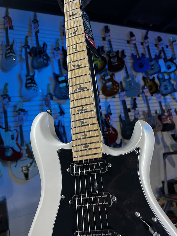 PRS SE NF 3 Electric Guitar - Pearl White with Maple Fingerboard Auth Deal Free Shipping! 971 GET PLEK’D!