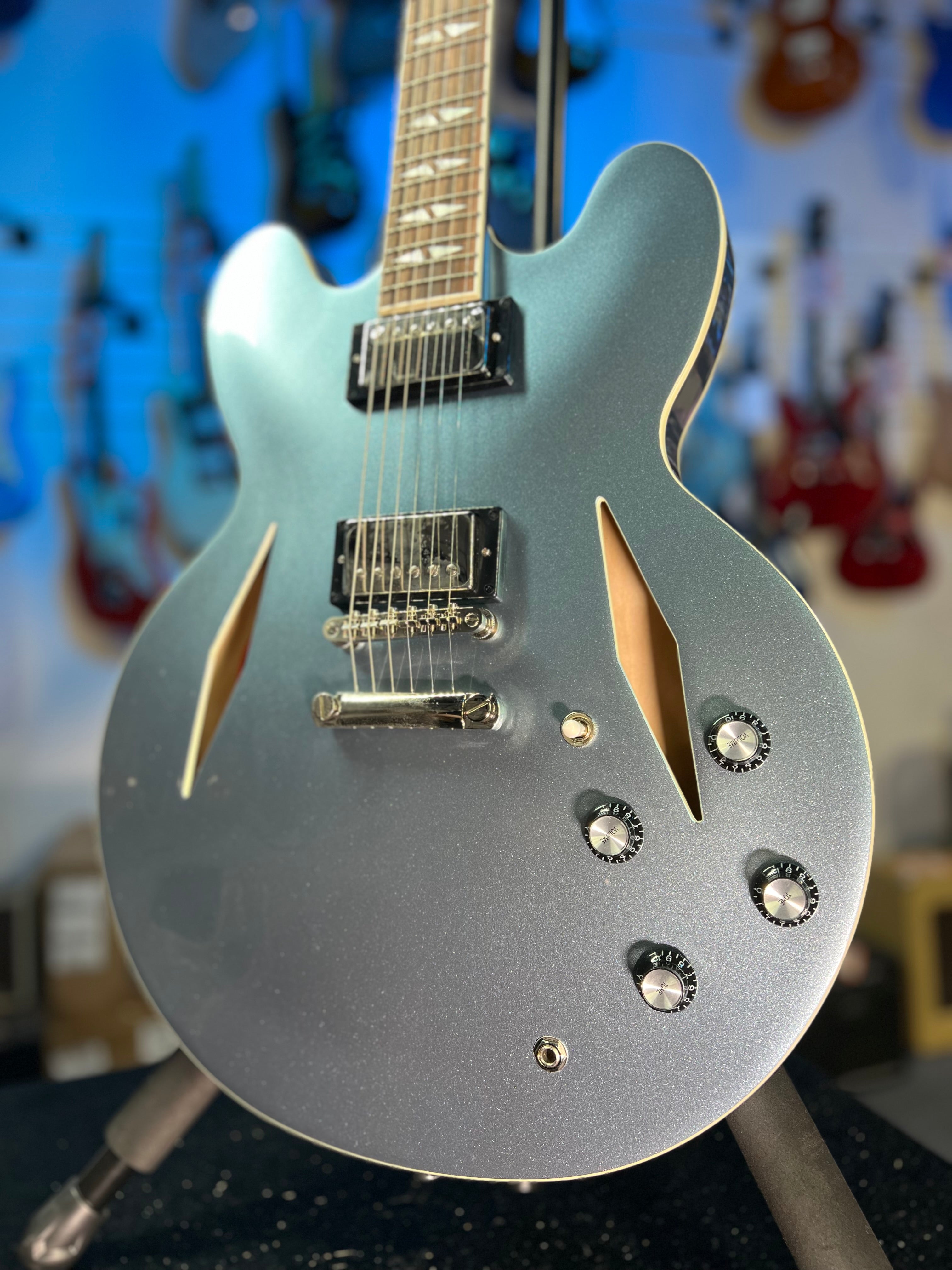 Epiphone Dave Grohl DG 335 Semi-hollowbody Electric Guitar - Pelham Blue GET PLEK'D! 199