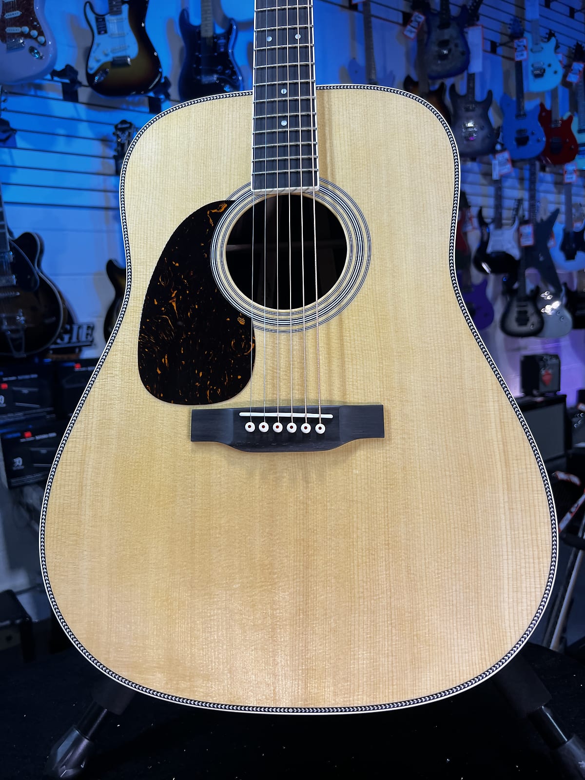Martin HD-35 Left-Handed Acoustic Guitar - Natural GET PLEK'D! 504