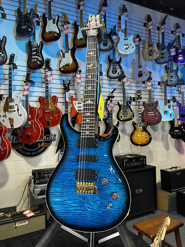 PRS 509, Artist Top, Custom Color River Blue Smokeburst Auth Dealer Free Shipping! 937 GET PLEK�D!
