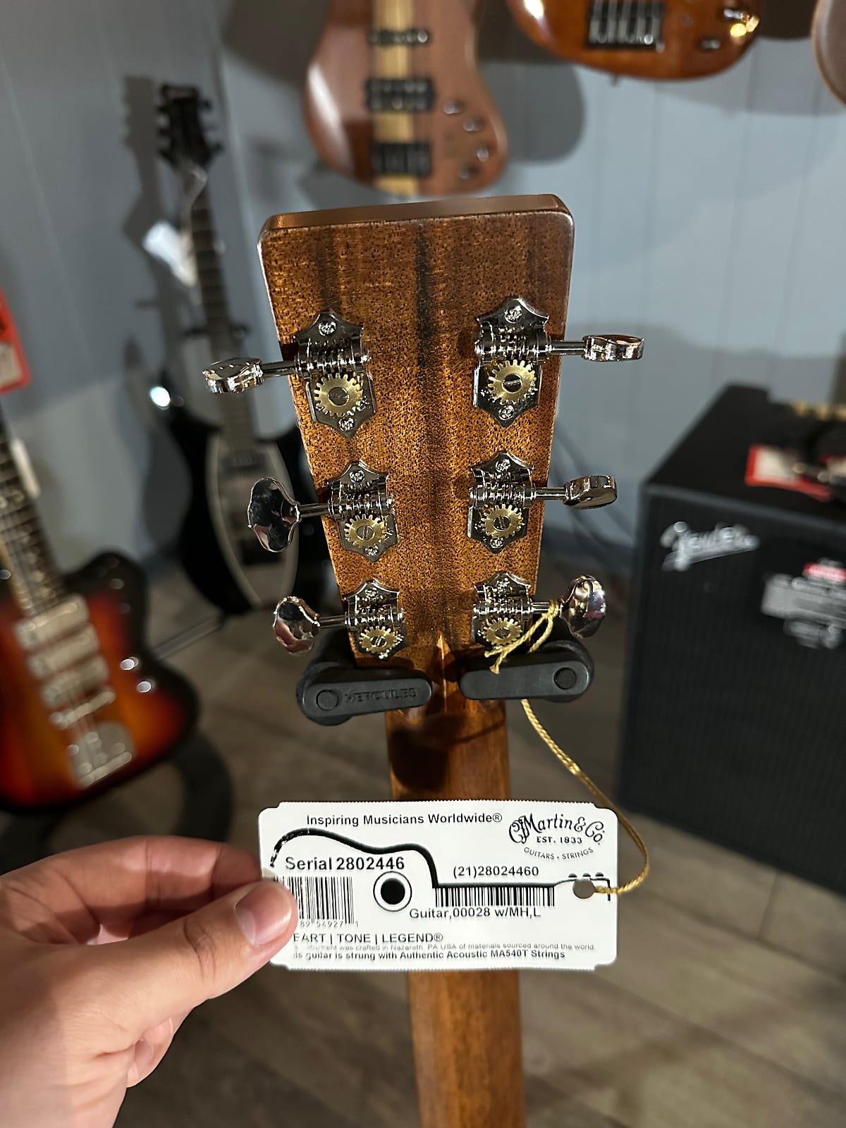 000-28 Left-Handed Acoustic Guitar - Natural #446