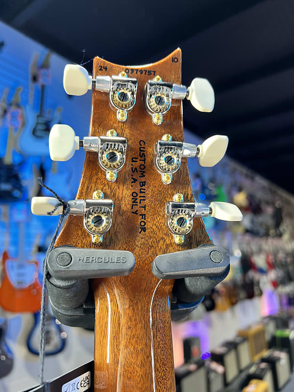 PRS Wood Library Custom 24 Quilt, Natural, Brazilian Rosewood w Paisley PRS Hardcase, Free Ship, 662