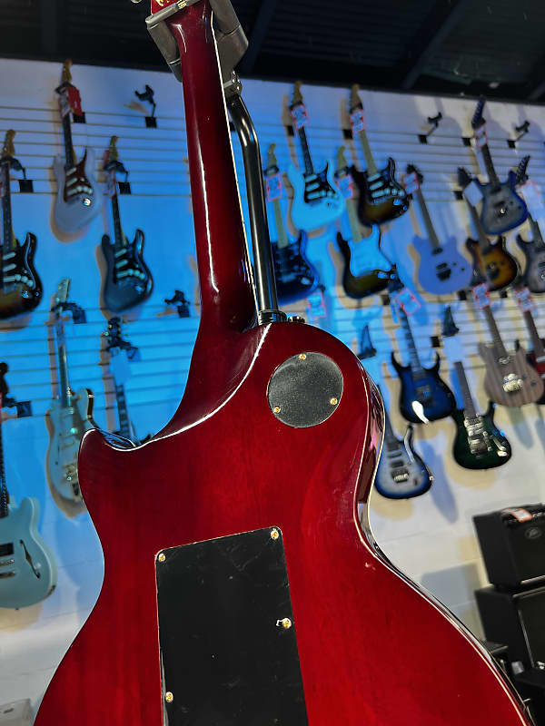 Epiphone Alex Lifeson Les Paul Custom Axcess Electric Guitar - Ruby GET PLEK'D! 440