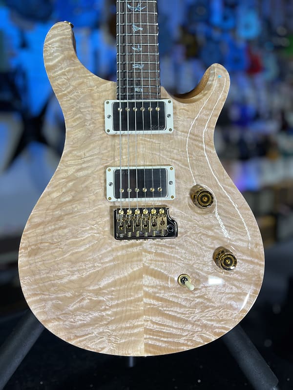 PRS Wood Library Custom 24 2024 - Custom Color / Natural - Quilt 10 Top, Brazilian RW, Paisley Case, Signature Dealer 757