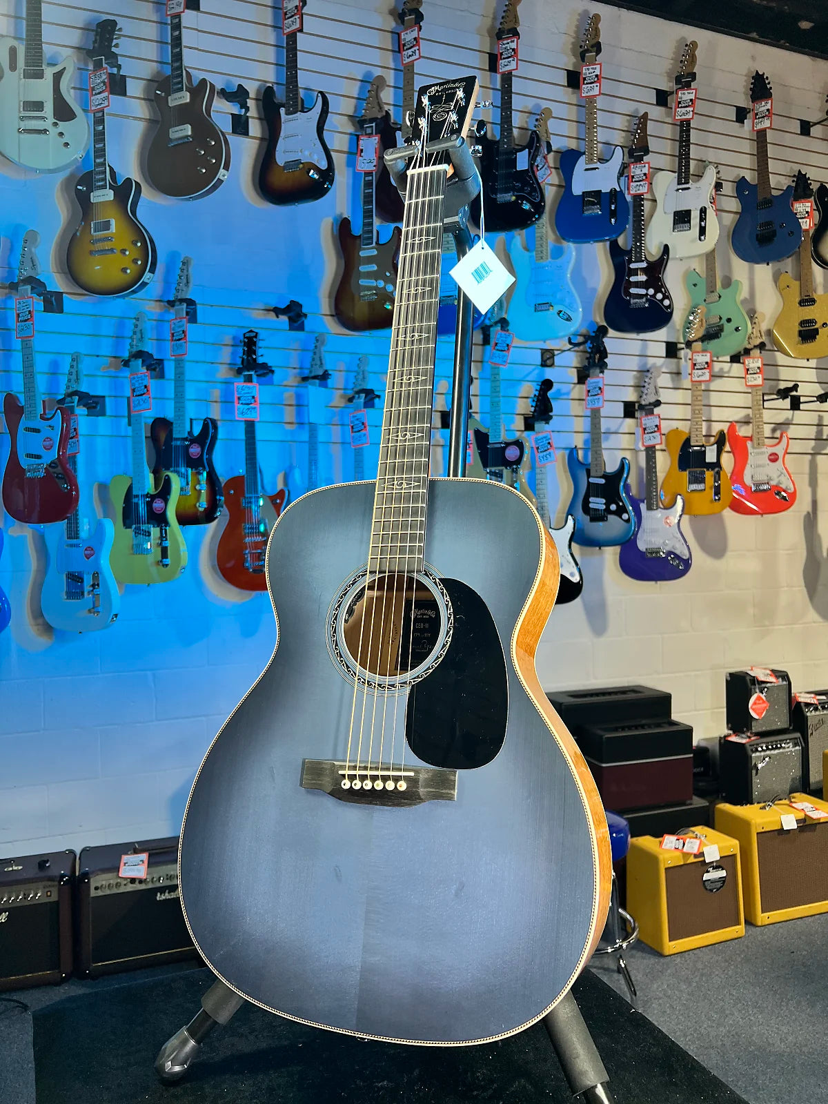 Martin CEO-11 Acoustic-electric Guitar - New Horizons Blue Burst GET PLEK'D! 370