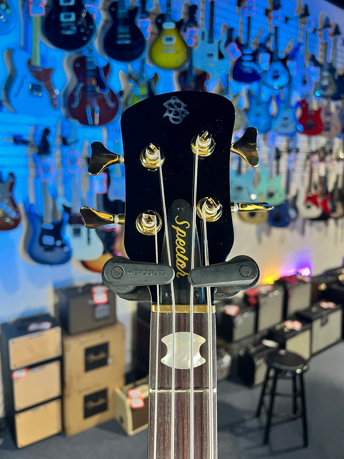 Spector Euro 4 LX Left Handed Bass Guitar - Poplar Burl Natural Gloss, Lefty, w Spector Bag, Get Plek'd Free! 314