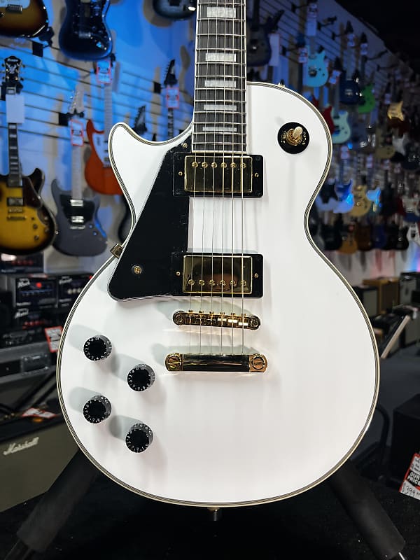 Epiphone Les Paul Custom Left-handed Electric Guitar - Alpine White GET PLEK'D! 769