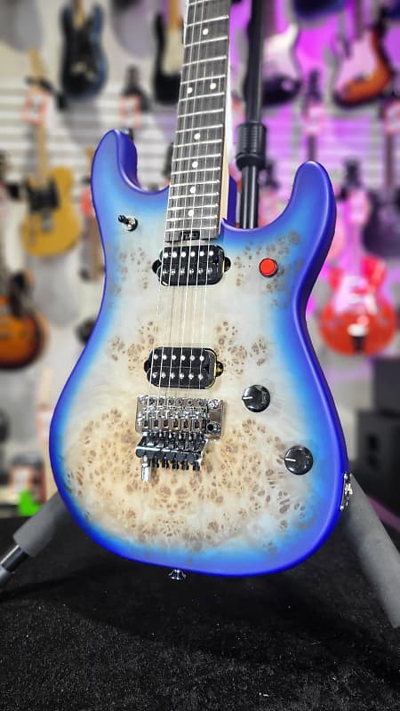 EVH 5150 Series Deluxe Poplar Burl Electric Guitar - Aqua Burst Authorized Dealer Free Shipping! 181