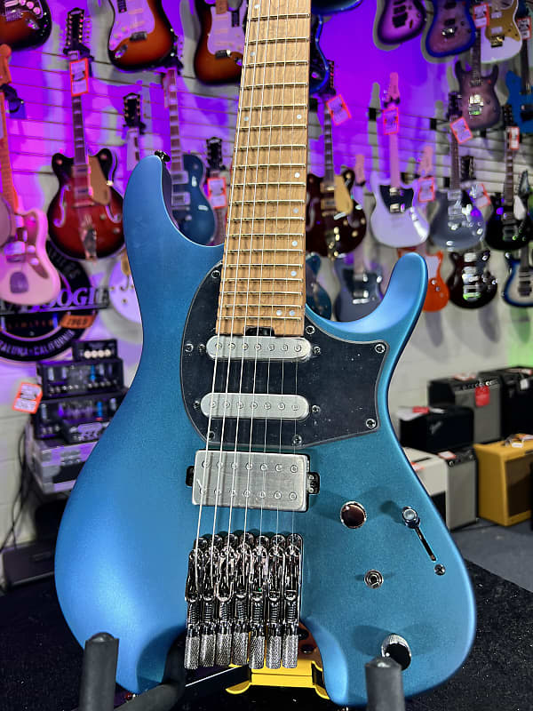 Ibanez Q547 7-string Electric Guitar - Blue Chameleon Metallic Matte Auth Deal Free Ship! 887 *FREE PLEK WITH PURCHASE*
