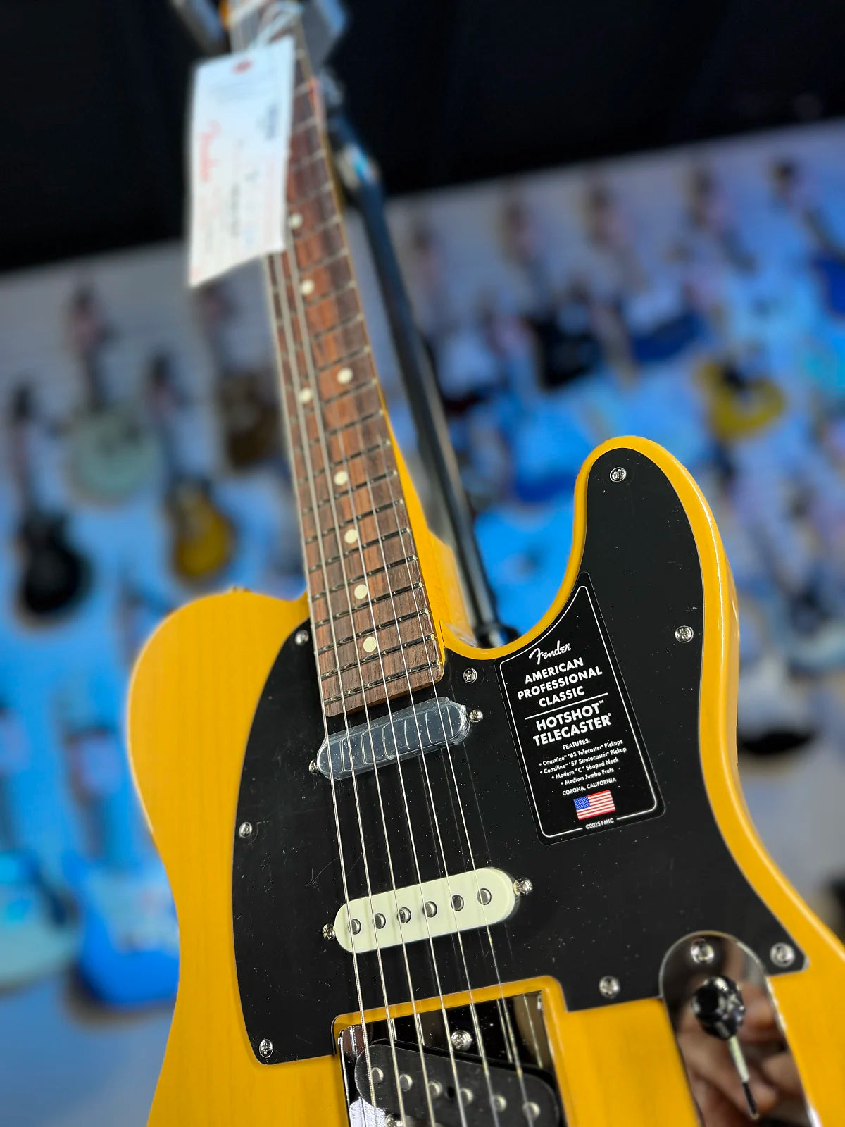 Fender American Professional Classic Hotshot Telecaster Electric Guitar - Butterscotch Blonde GET PLEK'D! 100