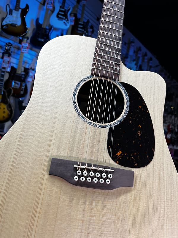 Martin DC-X2E 12-string Acoustic-electric Guitar - Brazilian Rosewood Pattern 057 Get Plekd!