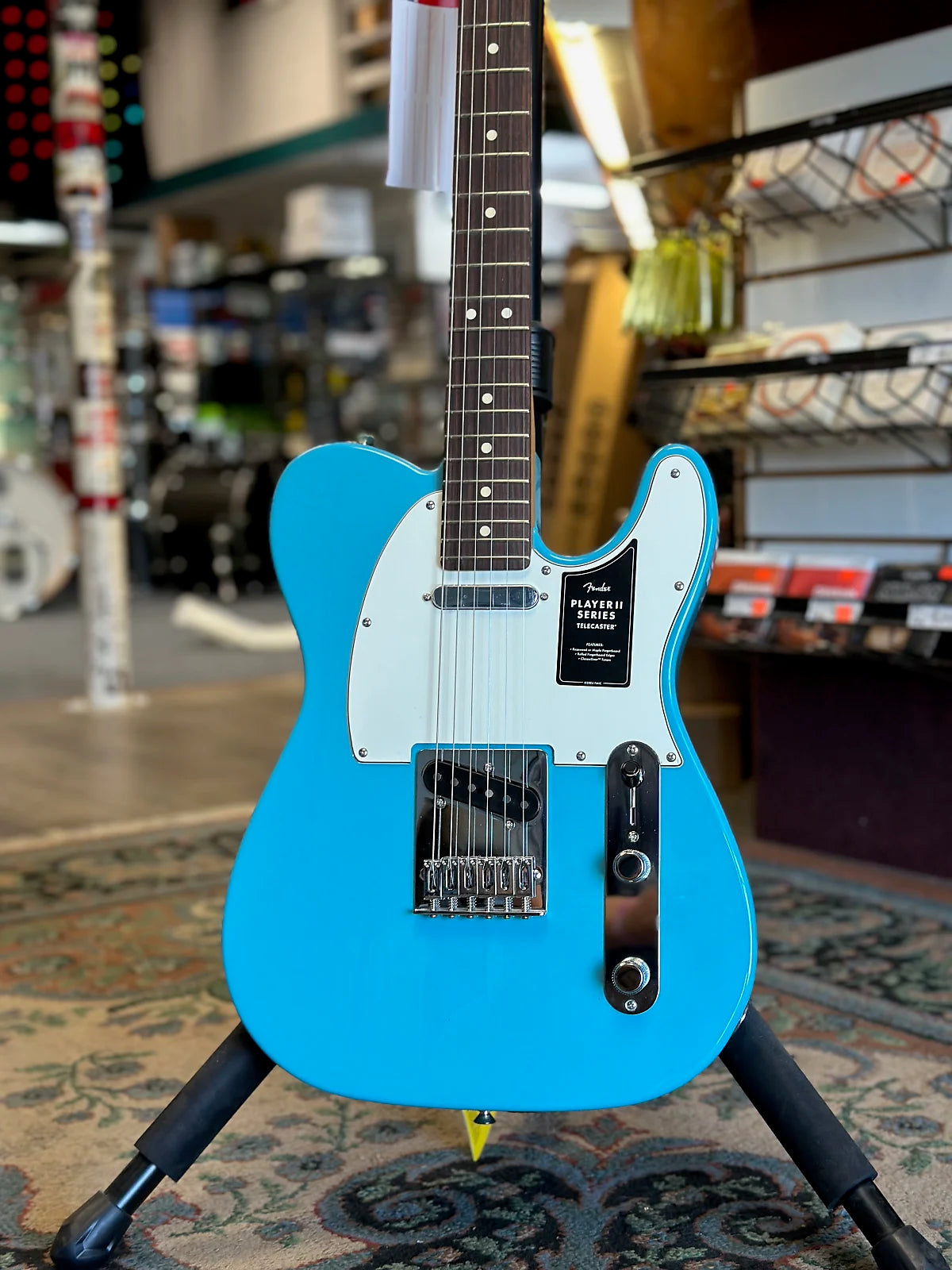Player II Telecaster Electric Guitar, Aquatone Blue W/ Rosewood Fretboard #364