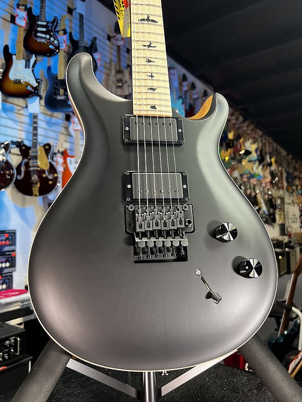 PRS DW CE 24 "Floyd" Electric Guitar - Custom Black Top w Natural Back Authorized Dealer Free Shipping! 104 GET PLEK’D!