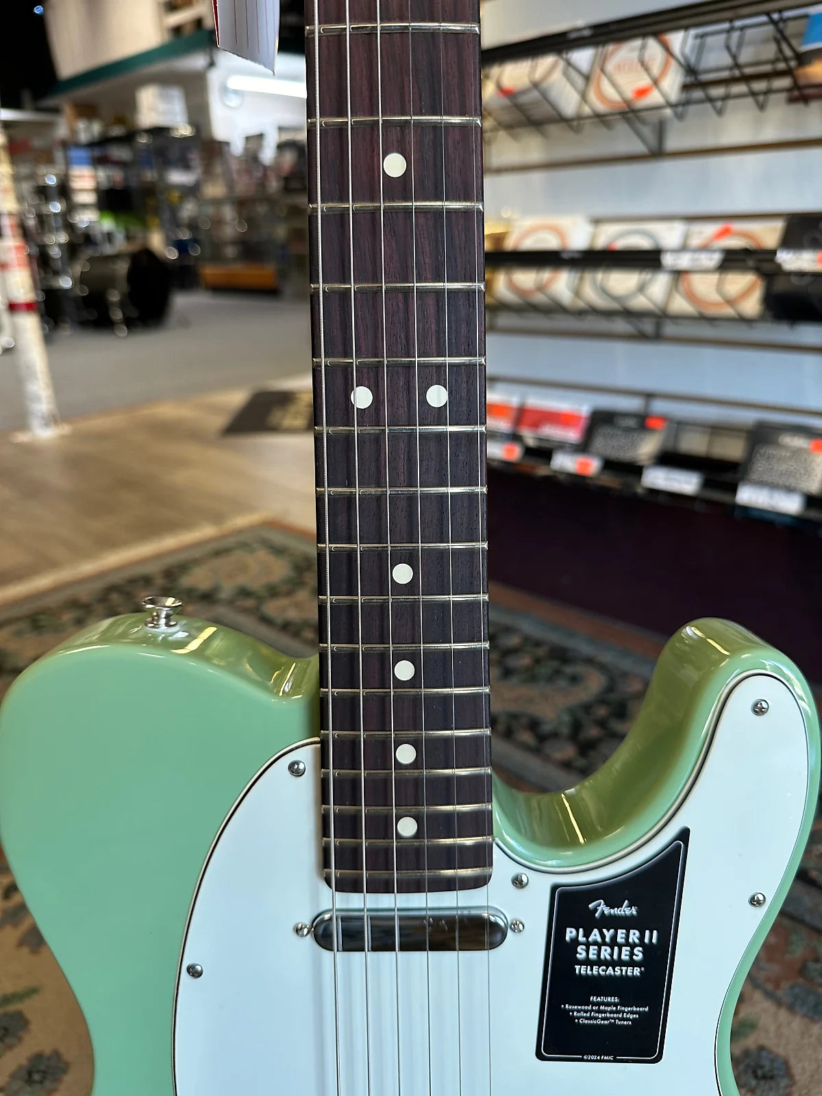 Player II Telecaster Electric Guitar, Birch Green W/ Rosewood Fretboard #211