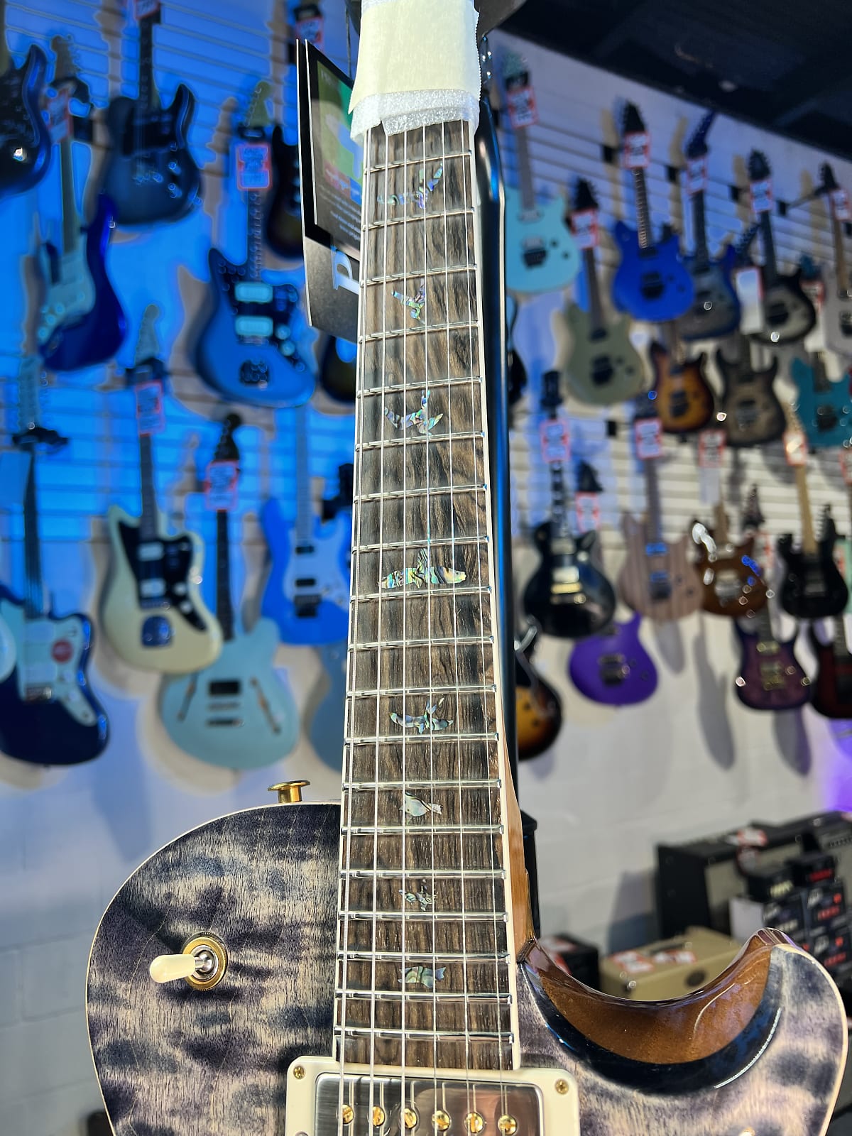 PRS Wood Library McCarty Singlecut 594, Quilt Top, Charcoal, Ziricote Fingerboard, Paisley Case, Signature Dealer 452