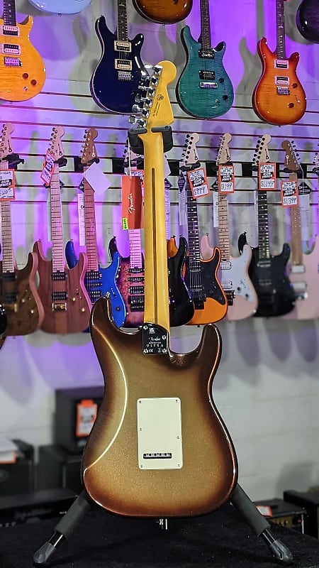 Fender American Ultra Stratocaster Left-handed - Mocha Burst Maple Fingerboard! 920 GET PLEK’D!