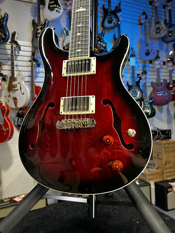 PRS SE Hollowbody Standard Electric Guitar - Fire Red Burst *FREE PLEK WITH PURCHASE* 261 GET PLEK’D!