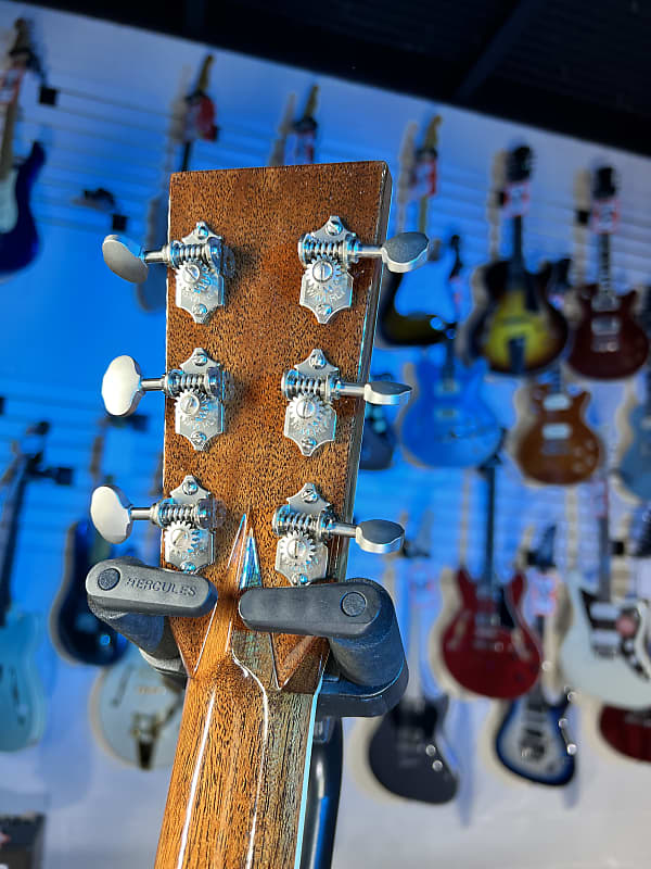 Martin OM-45 John Mayer Platinum Anniversary Acoustic Guitar - Platinum Gray Burst Top with Platinum Gray Toner Back & Sides, Martin Case, Limited Edition, 294