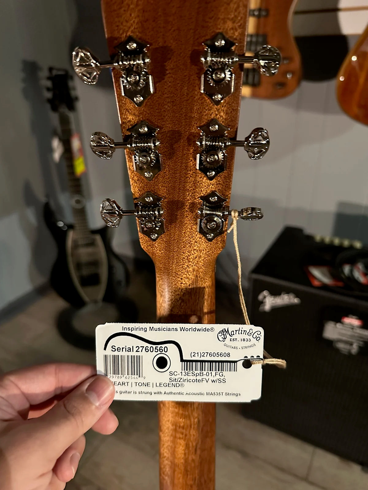 SC-13E Special Acoustic-Electric Guitar - burst #560