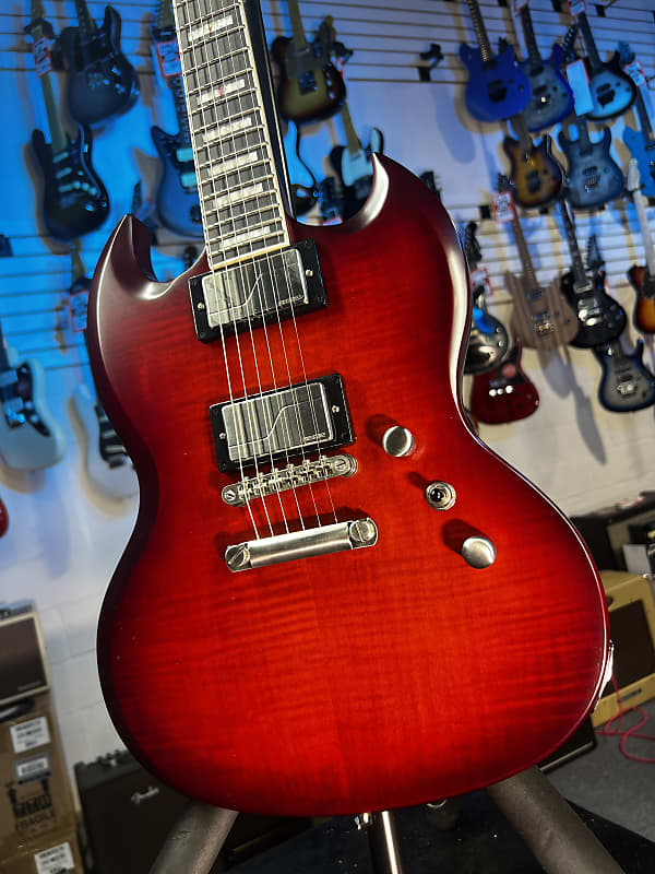 Epiphone SG Prophecy Electric Guitar - Aged Bengal Tiger Burst! 372 GET PLEK’D!