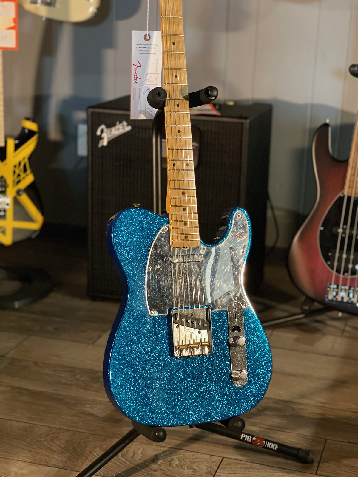 J Mascis Telecaster - Bottle Rocket Blue Flake W Maple Neck #362