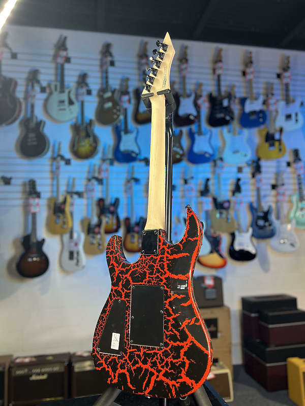 B.C. Rich Gunslinger Retro II - Red Crackle, Get Plek'd Free! 748