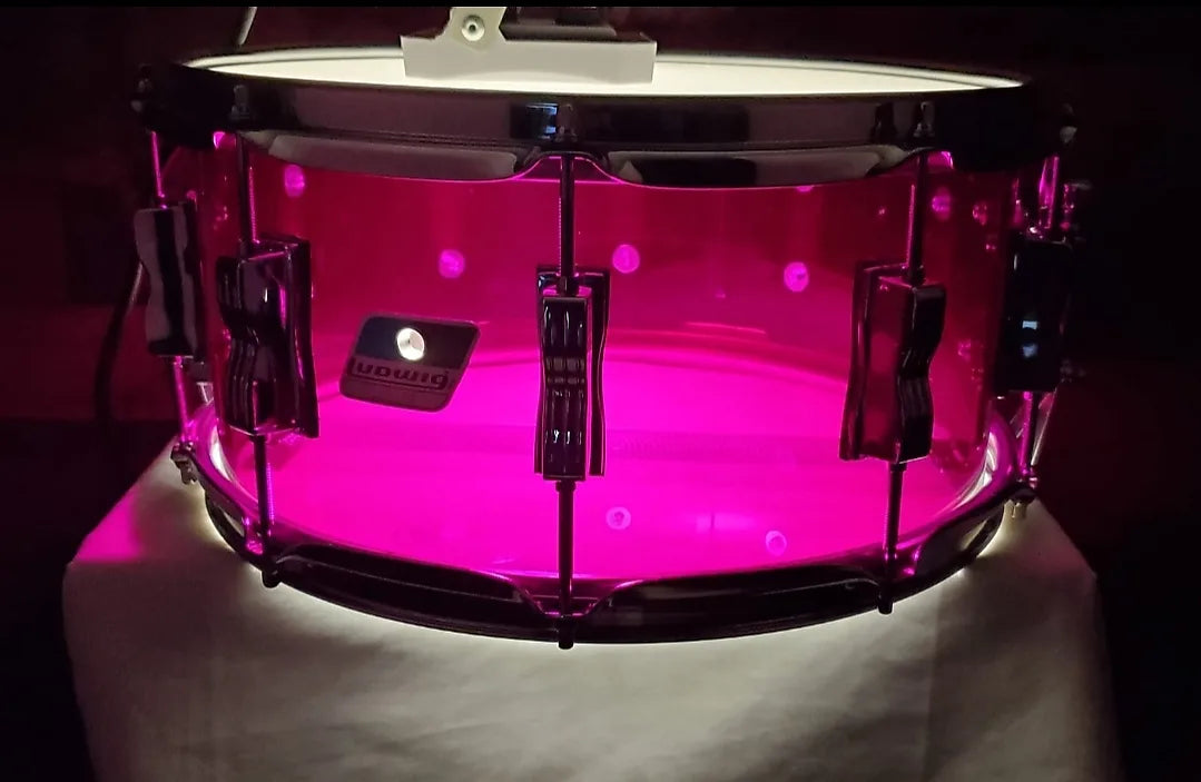 Ludwig Vistalite Snare Drum - 6.5-inch x 14-inch - Violet, 14x6.5 Auth Dealer