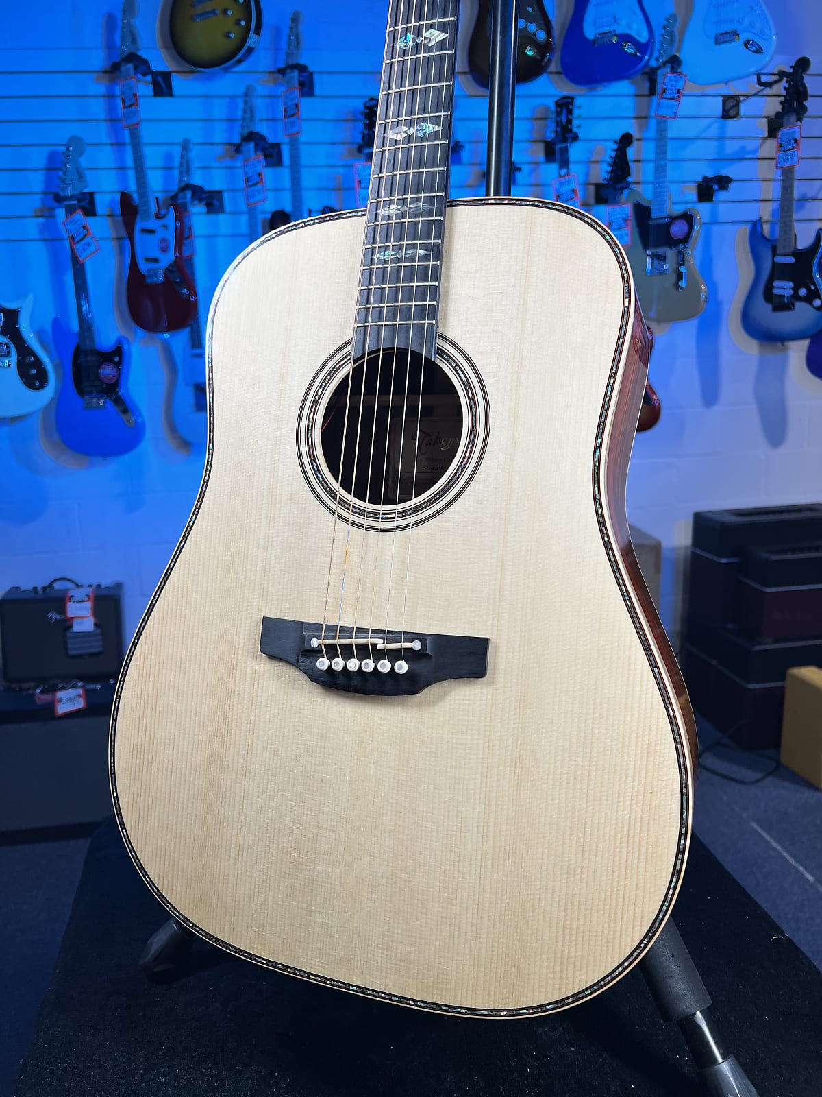 USED Takamine Custom Shop SG-CPD-AC1 Solid Adirondack Spruce / Cocobolo Guitar, with Case