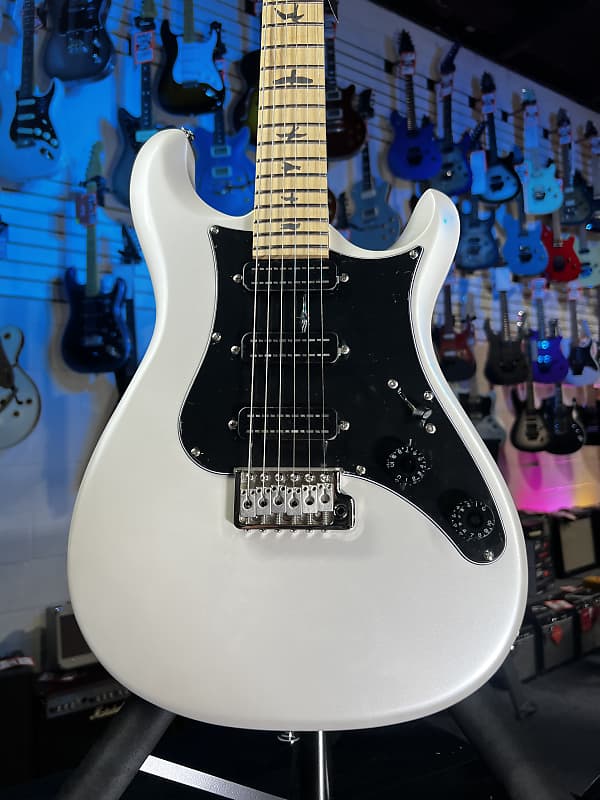PRS SE NF 3 Electric Guitar - Pearl White with Maple Fingerboard Auth Deal Free Shipping! 971 GET PLEK’D!