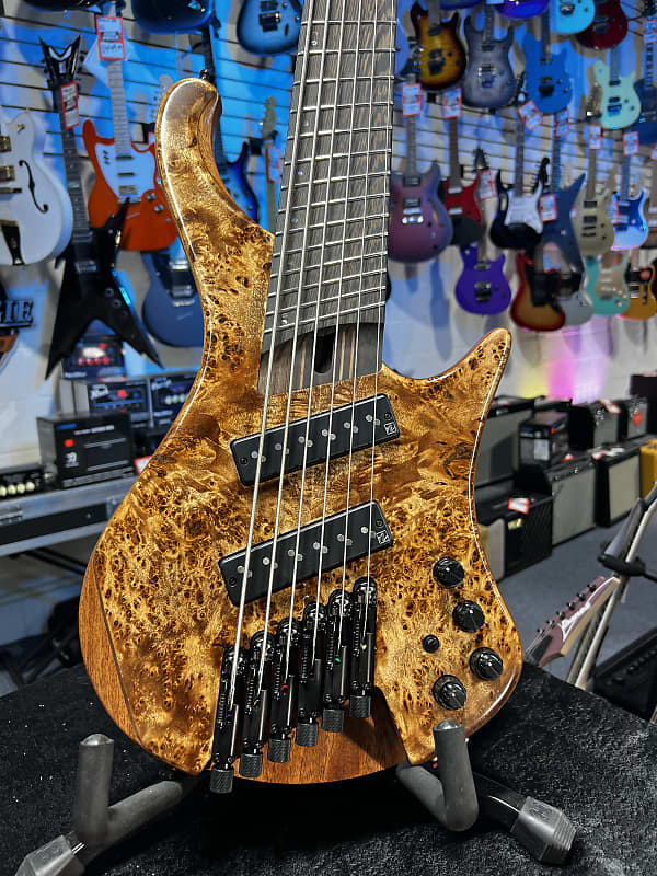 Ibanez EHB Ergonomic Headless 6-string Multi-scale Antique Brown Stained Low Gloss Auth Dealer! 744 GET PLEK’D!