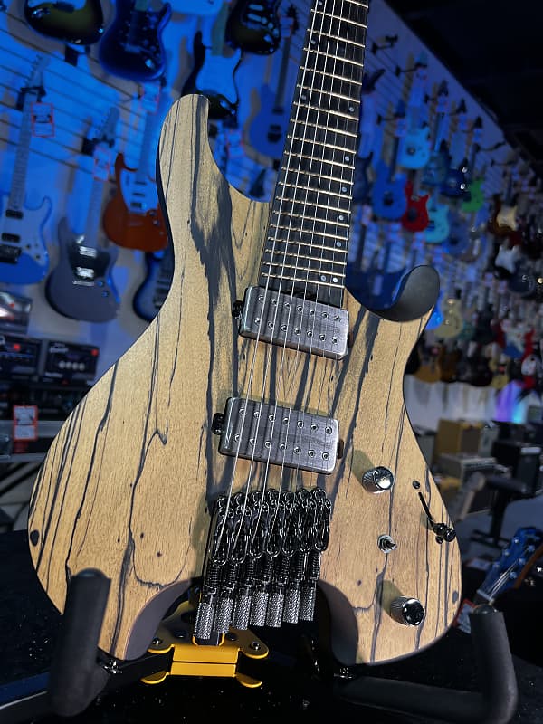 Ibanez QX527 7-string Electric Guitar - Pale Moon Ebony Natural Flat GET PLEK'D! 168
