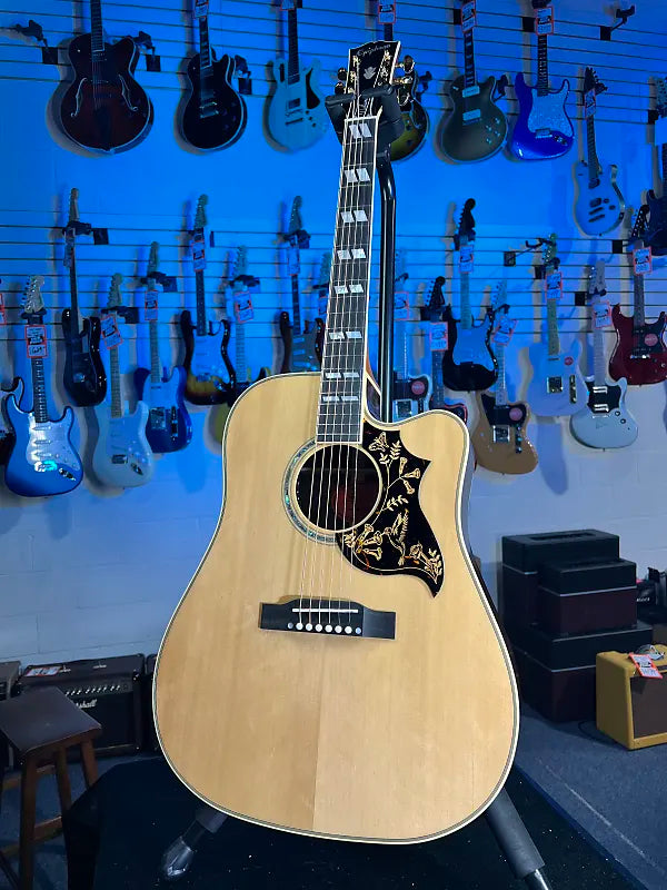 Epiphone Hummingbird Deluxe EC Acoustic-electric Guitar - Natural, w Soft Case, Get Plek'd Free! 162